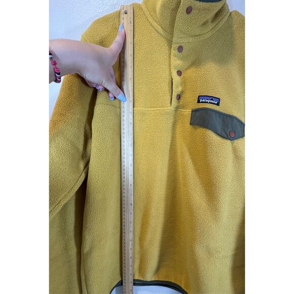 Patagonia Lightweight Synchilla Cabin Gold Snap-T Fleece Men's Medium - Picture 7 of 10